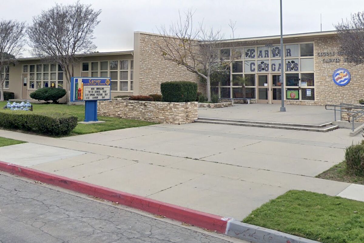 March 2019 photo of Carver Elementary School in Long Beach.