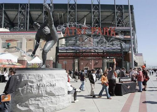Baseball statues - Los Angeles Times