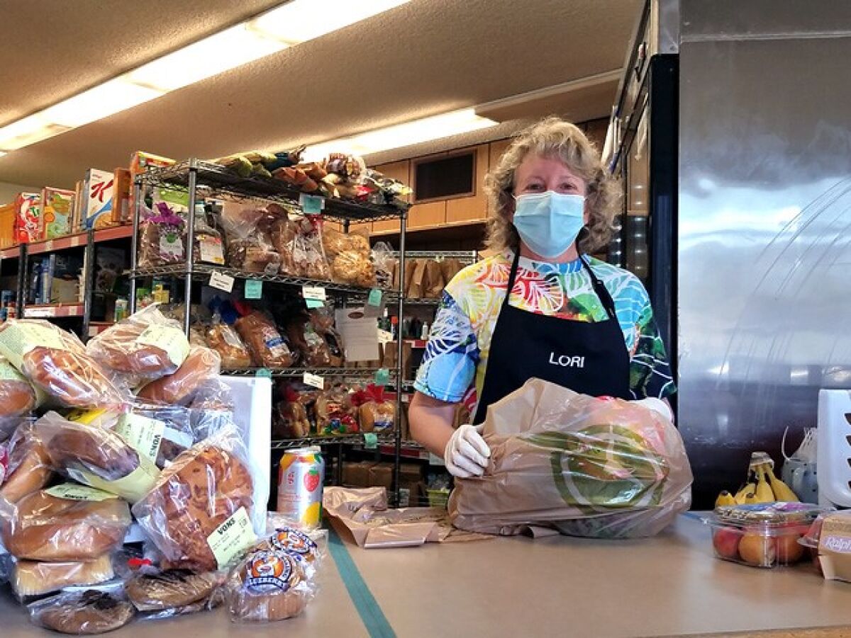 A Community Resource Center volunteer.