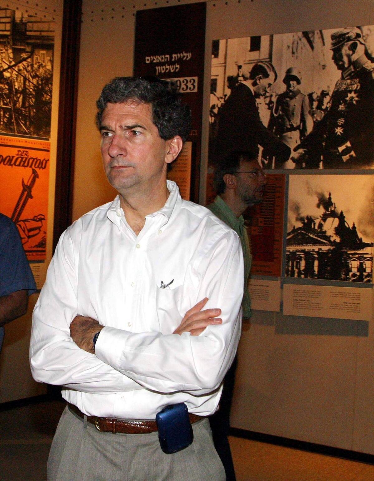 Cameron Kerry during a 2004 tour of the Yad Vashem Holocaust Memorial in Israel.