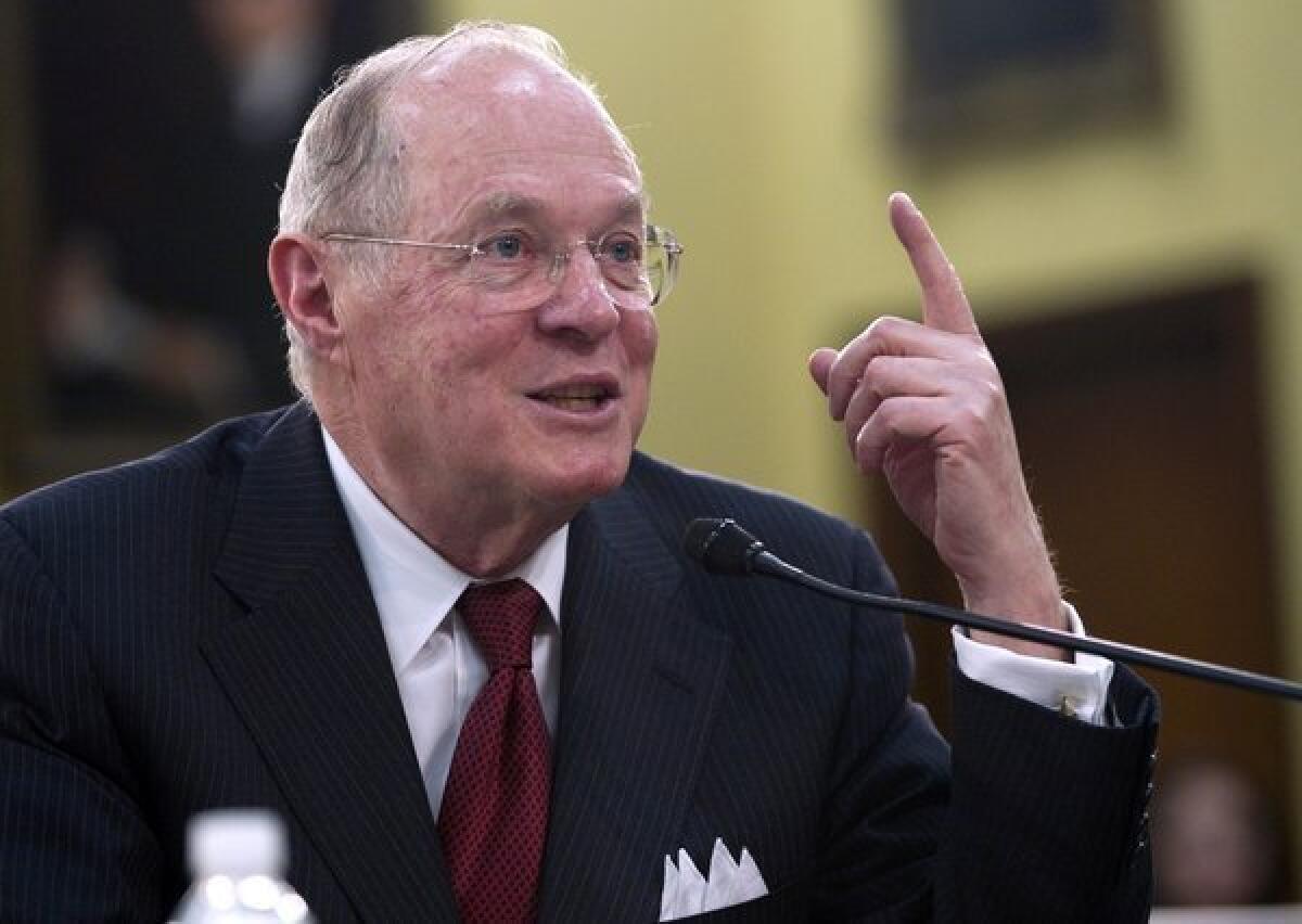 U.S. Supreme Court Justice Anthony Kennedy, shown in a 2011 file photo, wrote the majority opinion in a decision released Monday that said police can routinely take DNA from people they arrest.