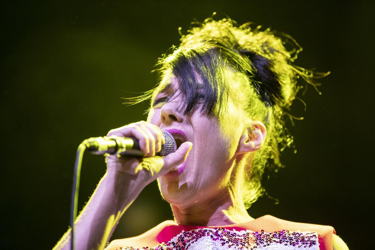 Thursday's show was the first of four at the Palladium for Kathleen Hanna and Bikini Kill.