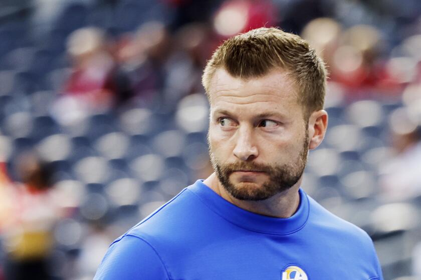 Los Angeles Rams head coach Sean McVay 