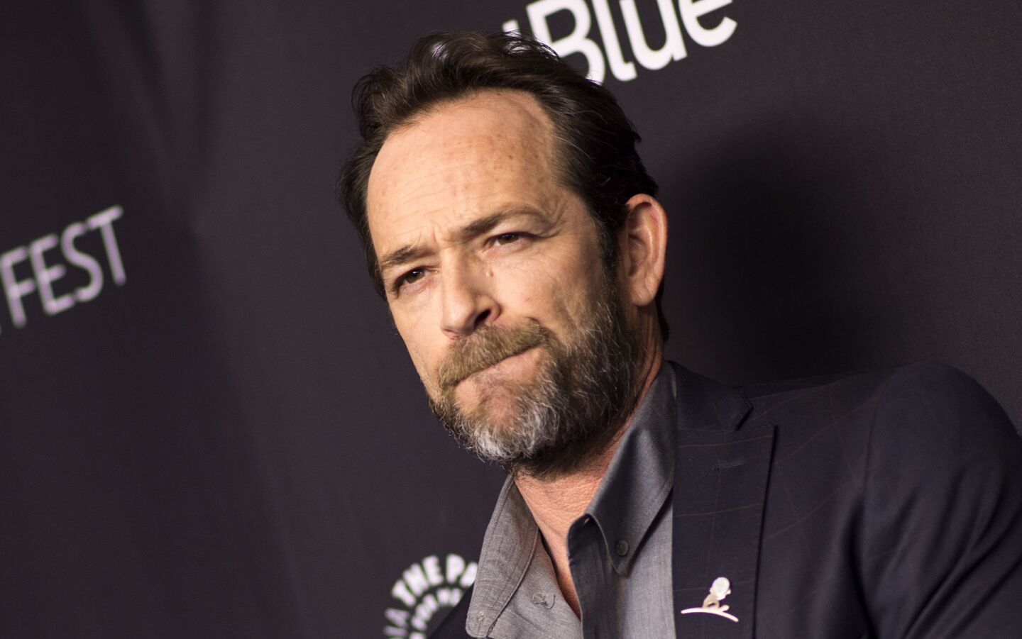 Luke Perry attends the 2018 PaleyFest screening of "Riverdale" at the Dolby Theatre in Los Angeles on March 25, 2018.
