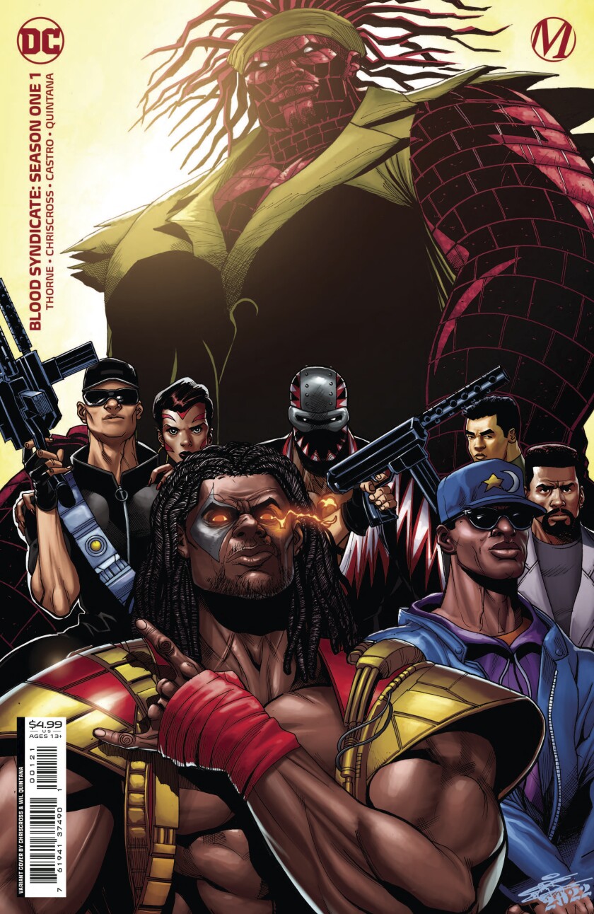 The cover of "Blood Syndicate" Season One #1, drawn by artist ChrisCross.