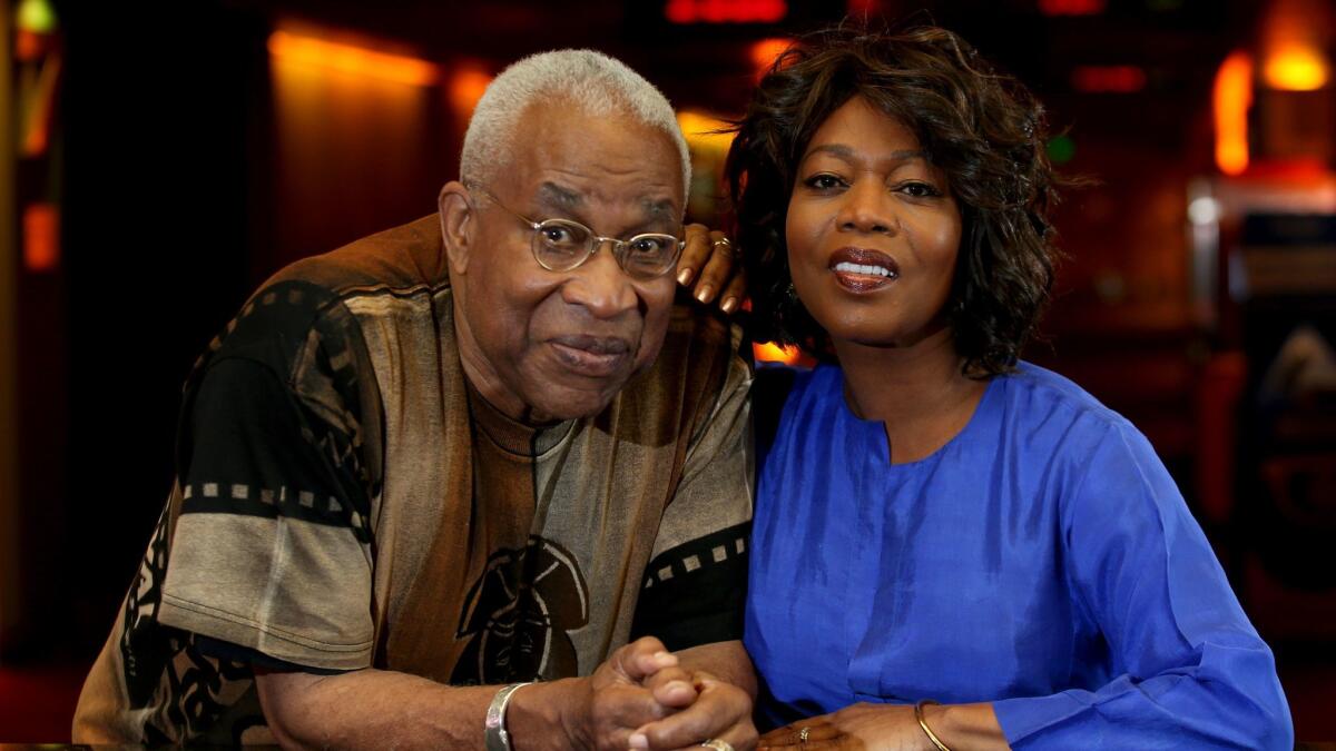 Ayuko Babu, left, is the executive director of the Pan African Film Festival in Los Angeles, and actress Alfre Woodard is receiving the festival's Lifetime Achievement Award.
