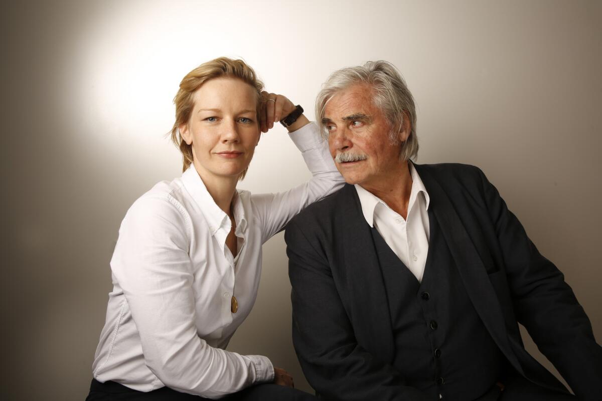 "Toni Erdmann" actors Sandra Huller and Peter Simonischek.
