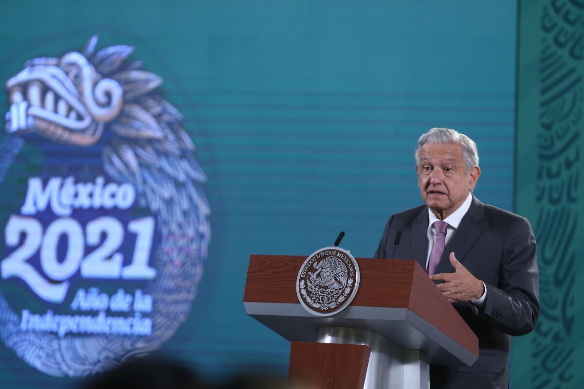 López Obrador insiste en una excarcelación masiva antes del 15 de septiembre