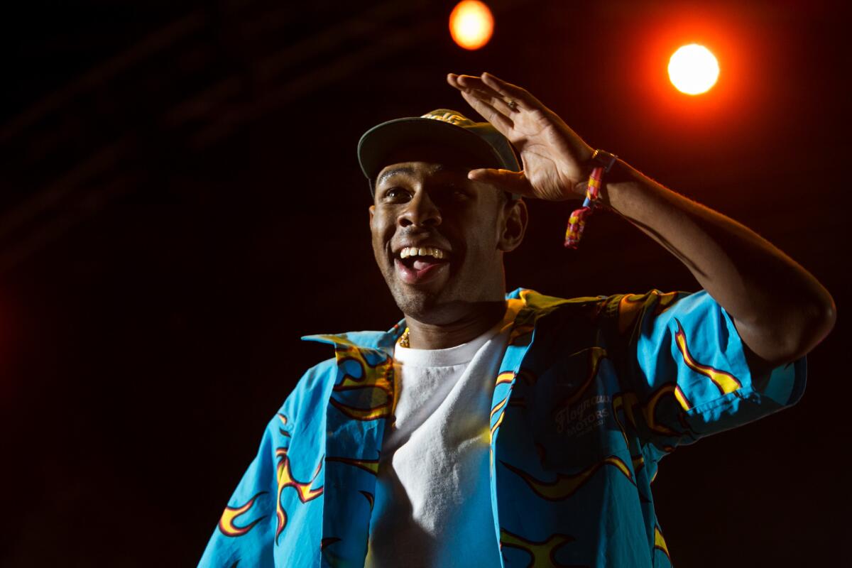 Tyler, the Creator performs at the Coachella Valley Music and Arts Festival in 2015. The Los Angeles rapper has been denied entry into the United Kingdom.