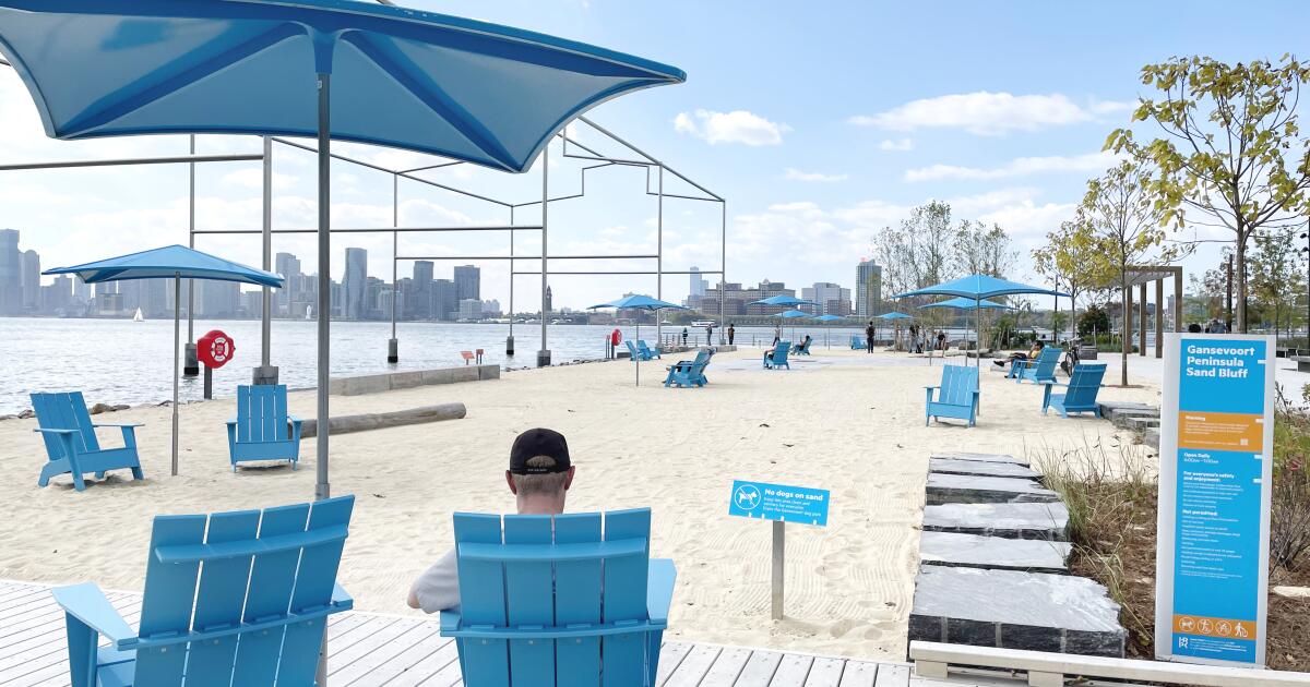 La plage publique de Manhattan, d’une valeur de 73 millions de dollars (baignade interdite)