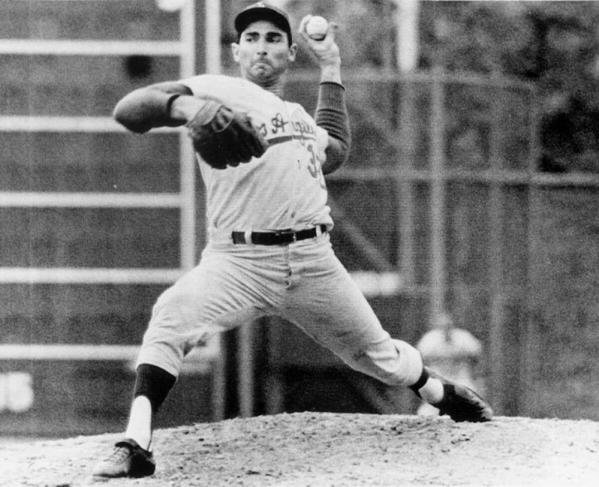 Sandy Koufax is the greatest Dodgers player ever, according to Los Angeles Times readers.