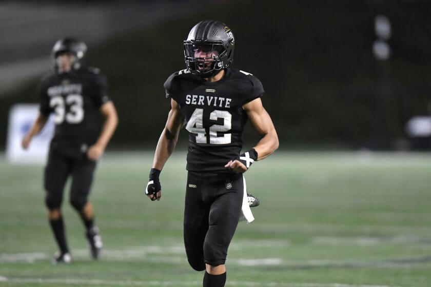 Servite defensive back Zion Sims is headed to Army.