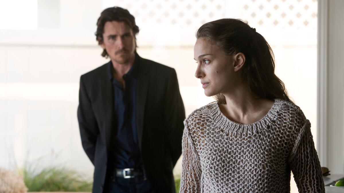 Christian Bale and Natalie Portman in "Knight of Cups." (Melinda Sue Gordon / Broad Green Pictures)