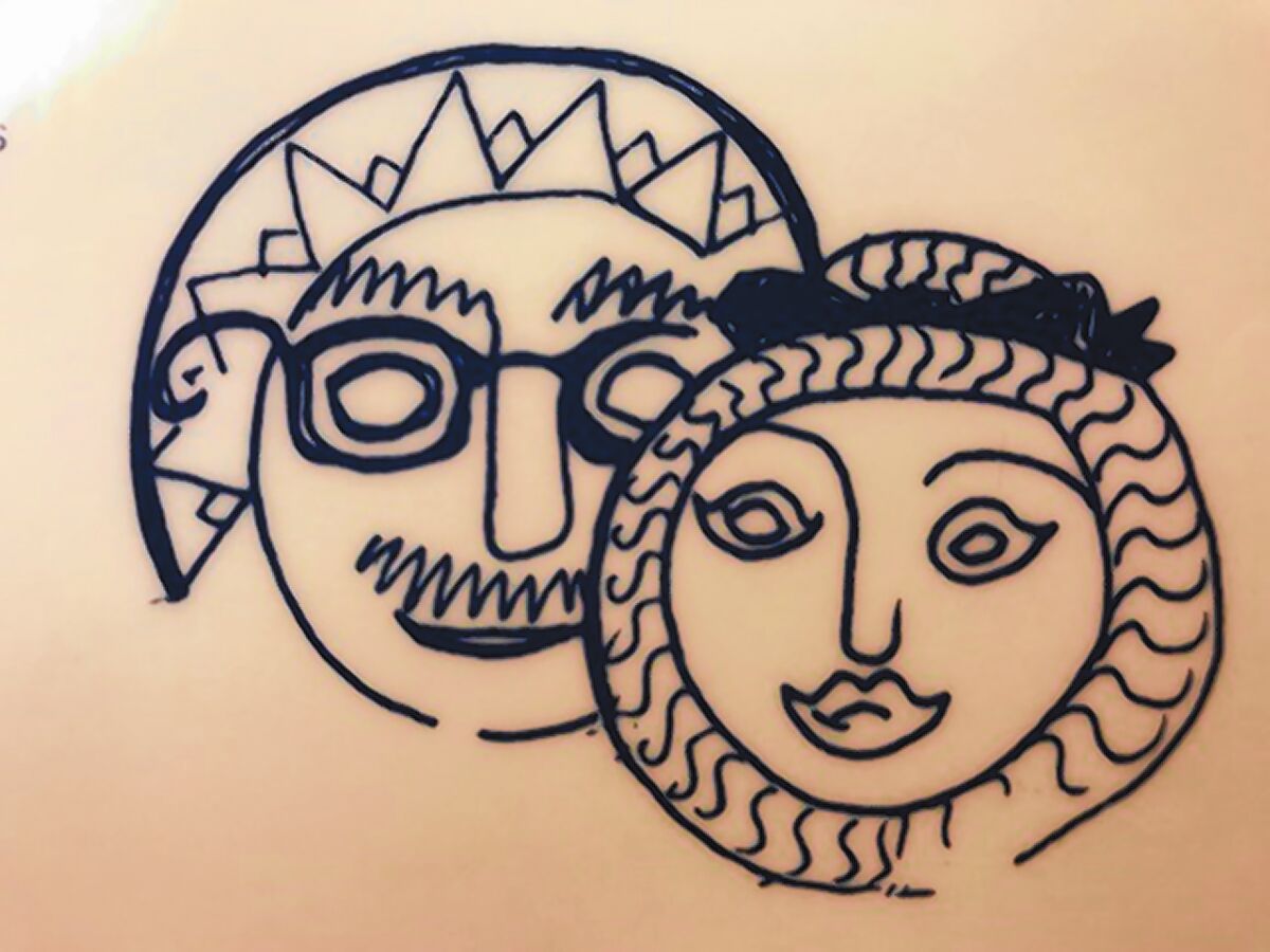 Artwork from the Su Casa Mexican Restaurant's menu created by 'aesthetic advisor' Harriet Pellar
