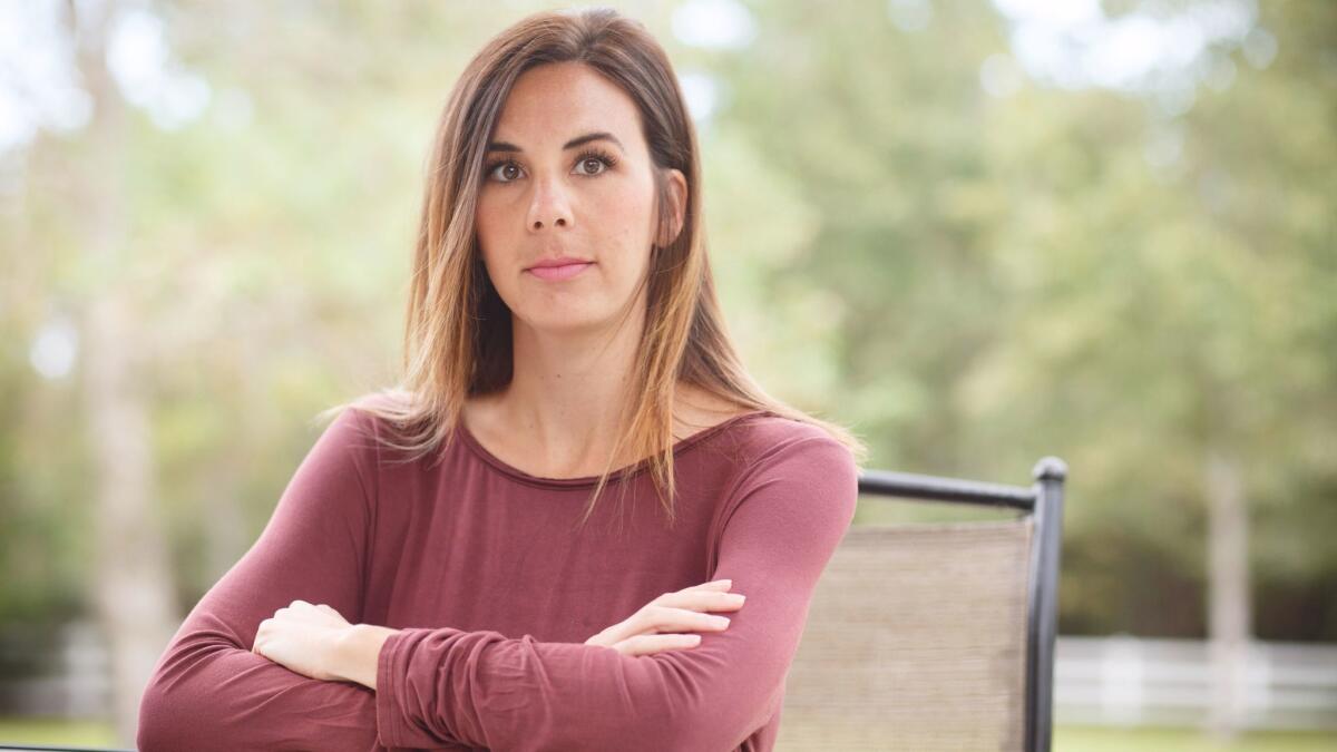 Becky Steenhoek, former segment producer on "The Bachelor," at her sister's home in Magnolia, Texas.