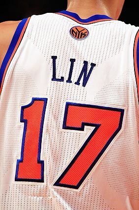 NEW YORK, NY - FEBRUARY 15: Jeremy Lin #17 of the New York Knicks stands on the court against the Sacramento Kings at Madison Square Garden on February 15, 2012 in New York City. NOTE TO USER: User expressly acknowledges and agrees that, by downloading and/or using this Photograph, user is consenting to the terms and conditions of the Getty Images License Agreement.