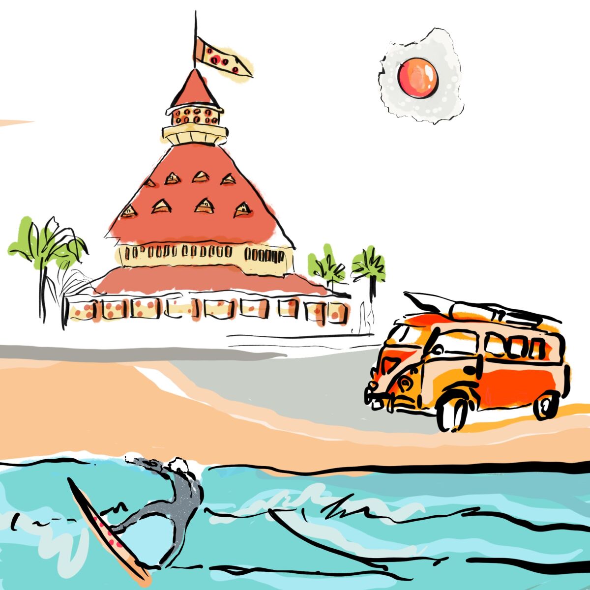 A Coronado NFT that will be sold in partnership with Powerhaus Wholesome Pizza & Eats in Pacific Beach and PizzaDAO.