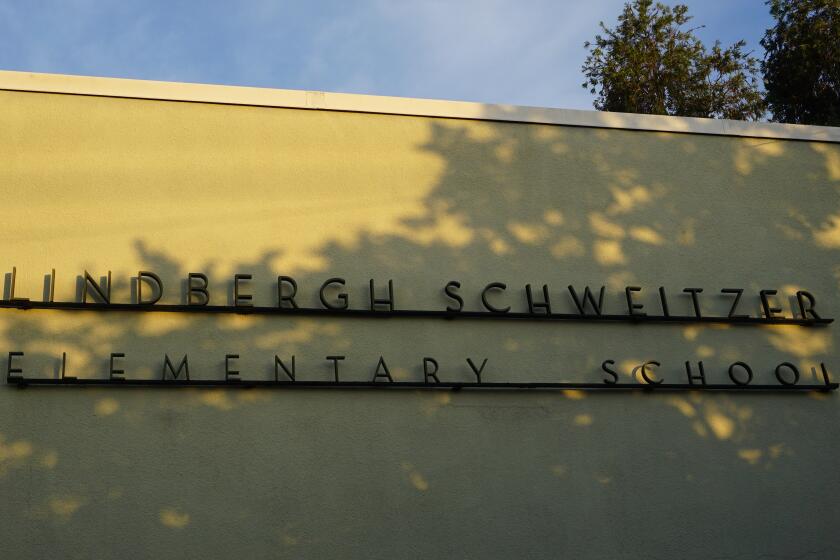 A group of educators and parents at Lindbergh-Schweitzer Elementary is proposing changing the school's name to Clairemont Canyon Preparatory Academy.