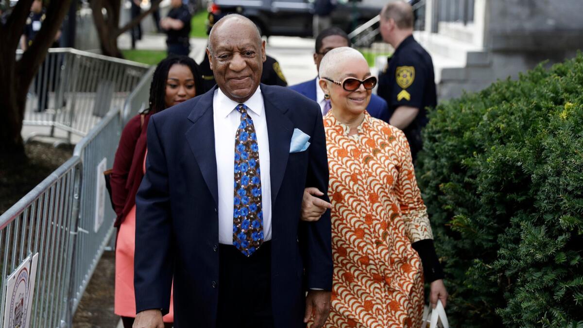 Bill Cosby with his wife, Camille, in April in Norristown, Pa.