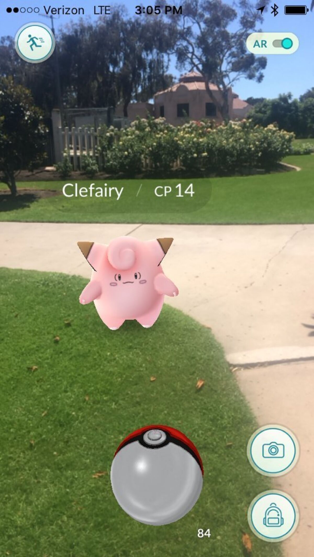 A Clefairy, a fairy-type Pokemon, appears in Balboa park. Philip Molnar
