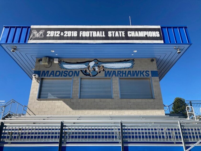 Madison High is one of the schools in San Diego Unified pausing offseason activities such as football.