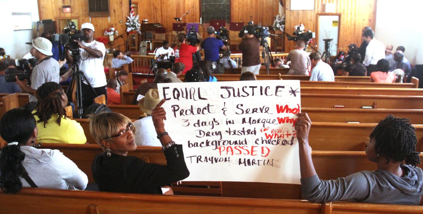 Trayvon Martin: town hall meeting in Sanford