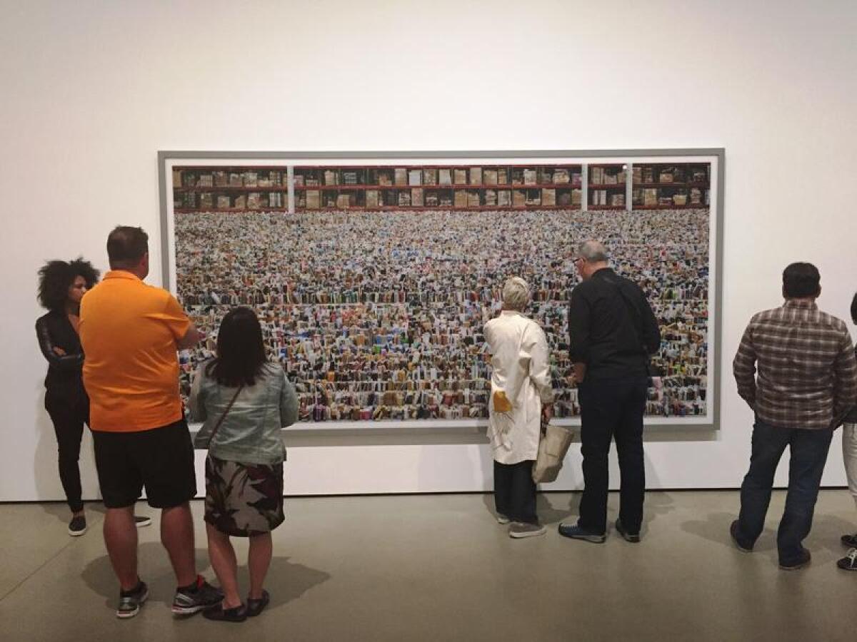 Andreas Gursky's "Amazon" draws a Broad crowd.