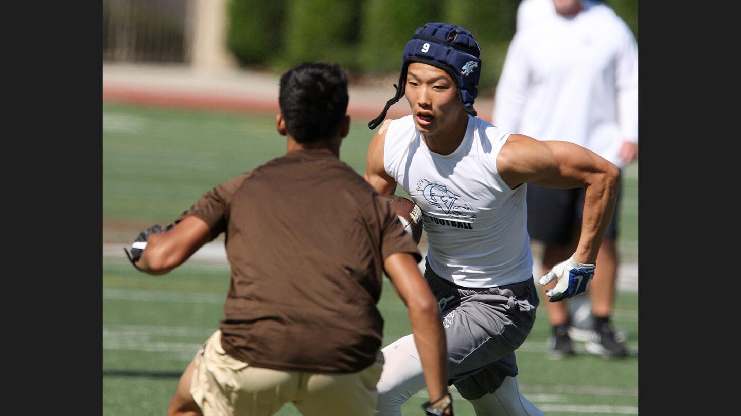 Photo Gallery: Crescenta Valley and St. Francis in Spring league football scrimmage