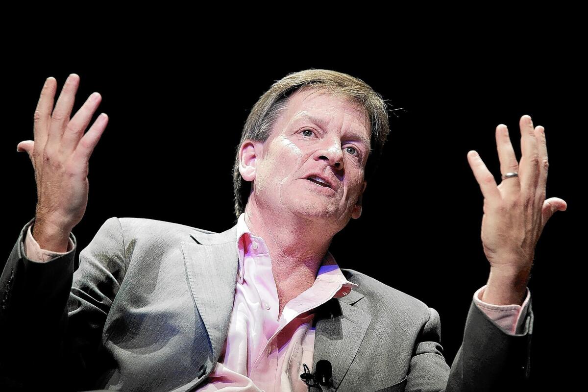 The latest book by Michael Lewis, a financial journalist and author, is "Flash Boys: A Wall Street Revolt."