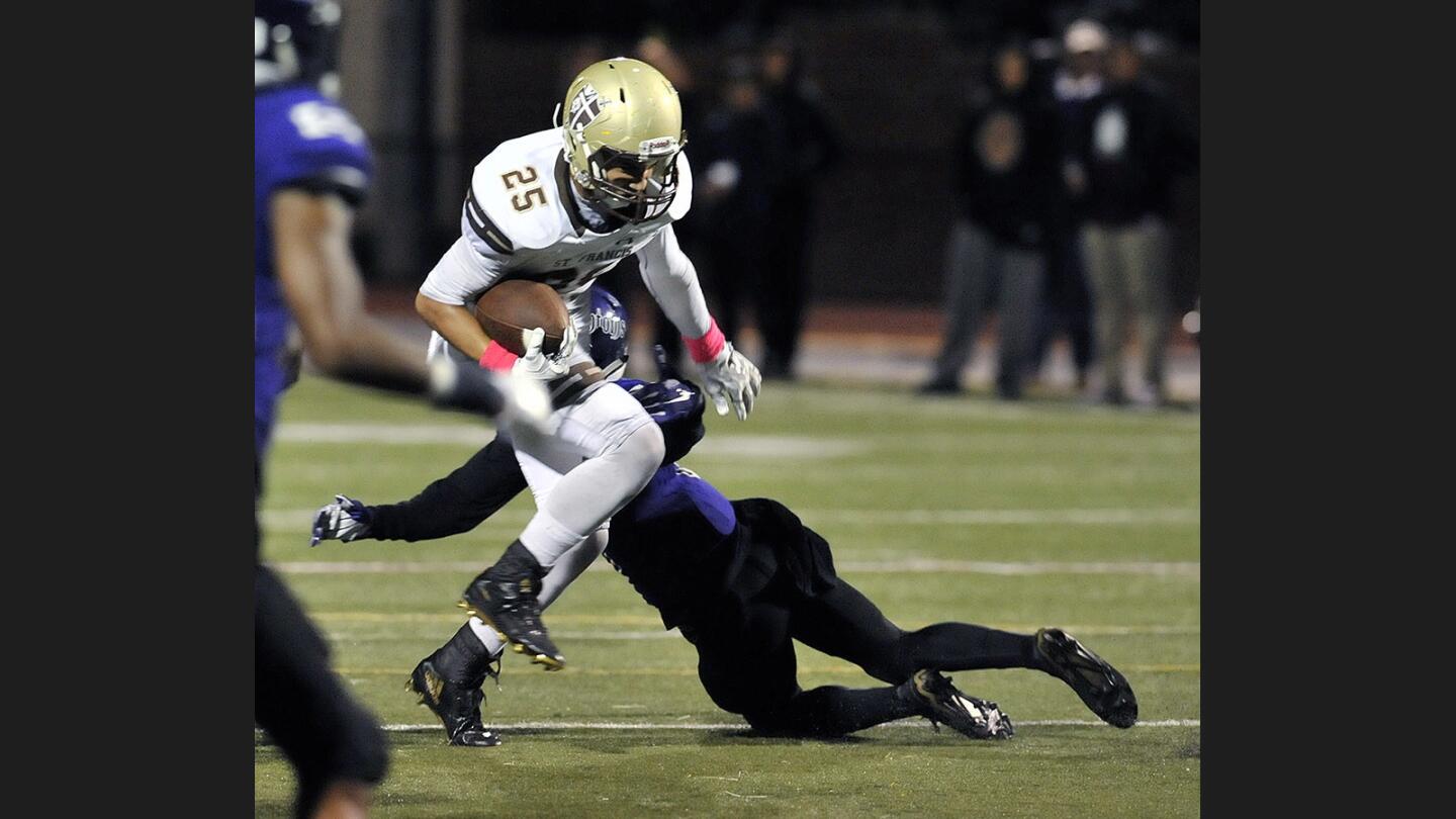 Photo Gallery: St. Francis vs. Cathedral in an Angelus League football game