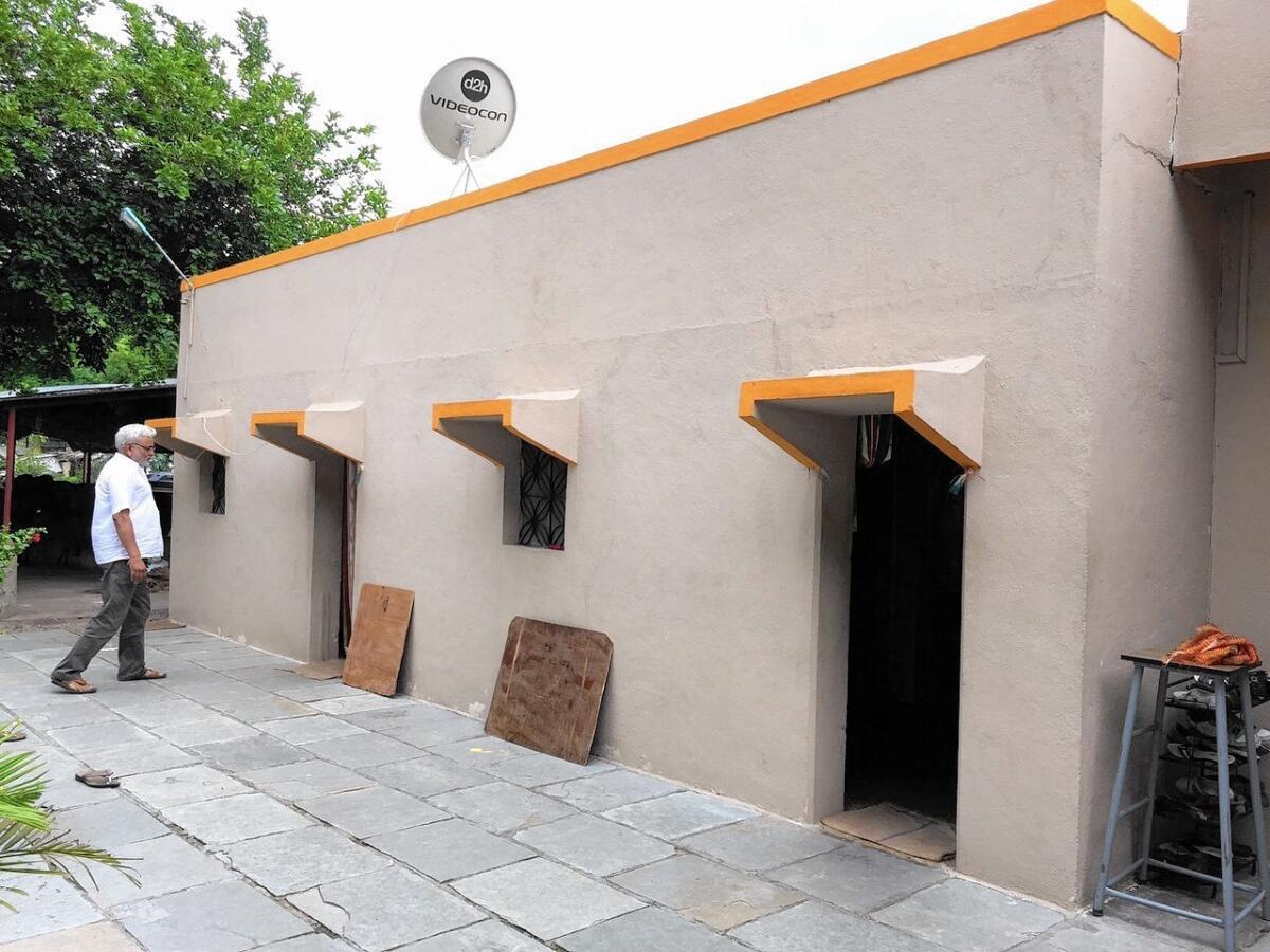 A home in Shani Shinganapur, India, where nearly all residences have no doors.