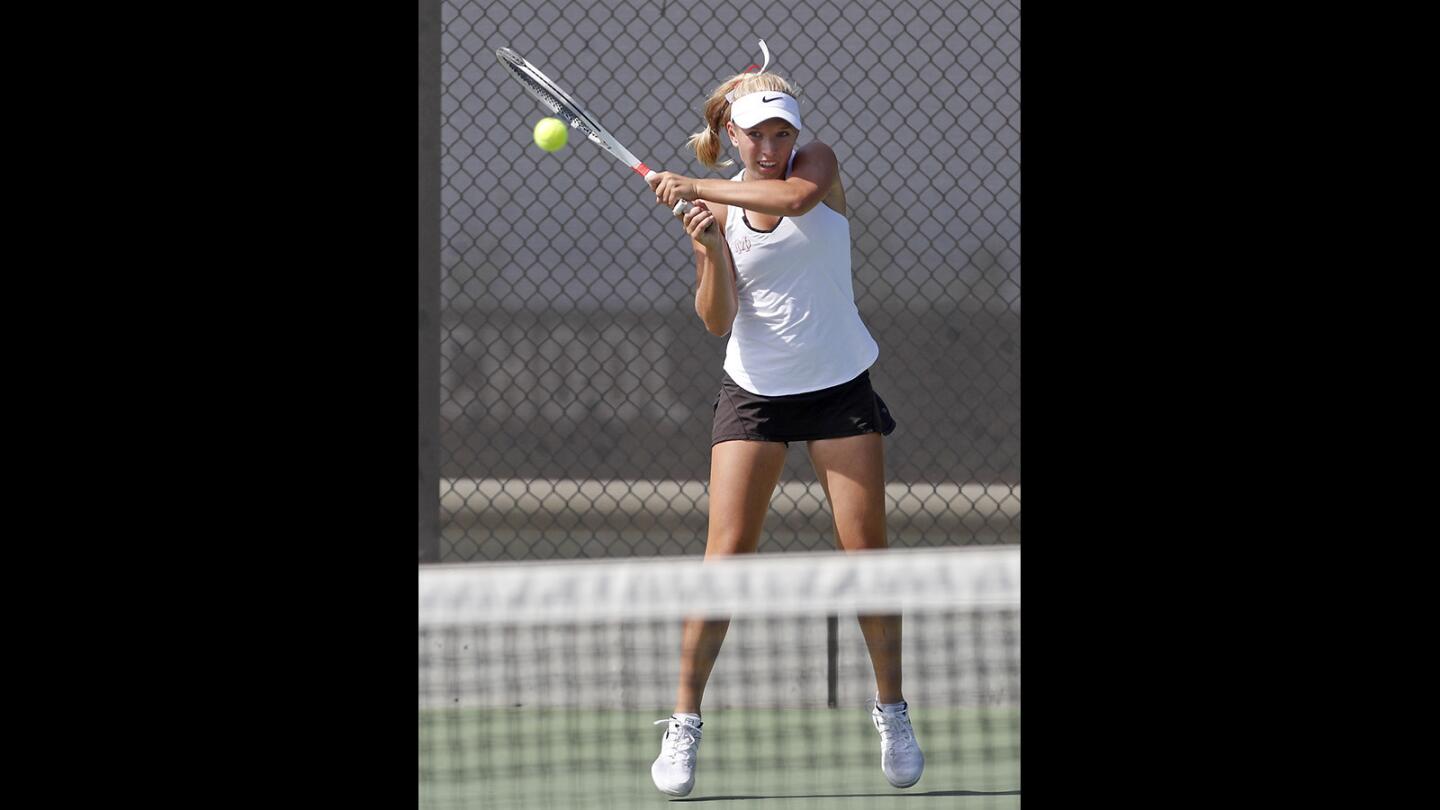 Photo Gallery: Sage Hill vs. Mater Dei in girls’ tennis