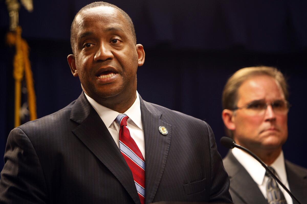 U.S. Atty. Andre Birotte Jr., shown in 2013, was confirmed unanimously by the U.S. Senate on Tuesday to serve as a district court judge in Los Angeles.