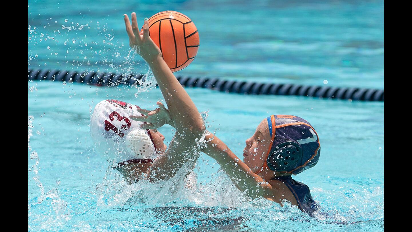 Laguna Beach vs. Huntington Beach in the USA Water Polo Junior Olympics 10-and-under girls division title game