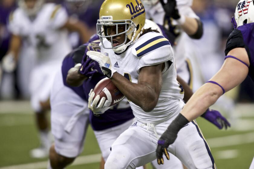 UCLA running back Paul Perkins has rushed for 1,169 yards with six touchdowns for the Bruins this season.