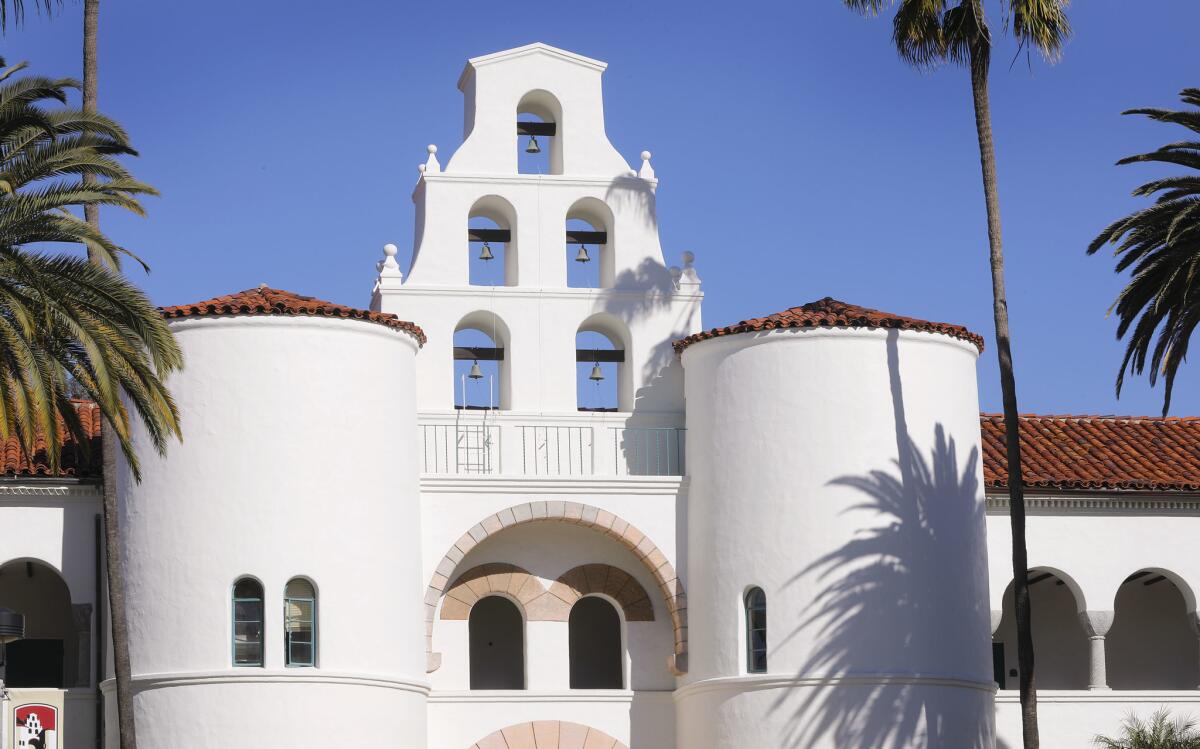 Hepner Hall on the campus of San Diego State University.