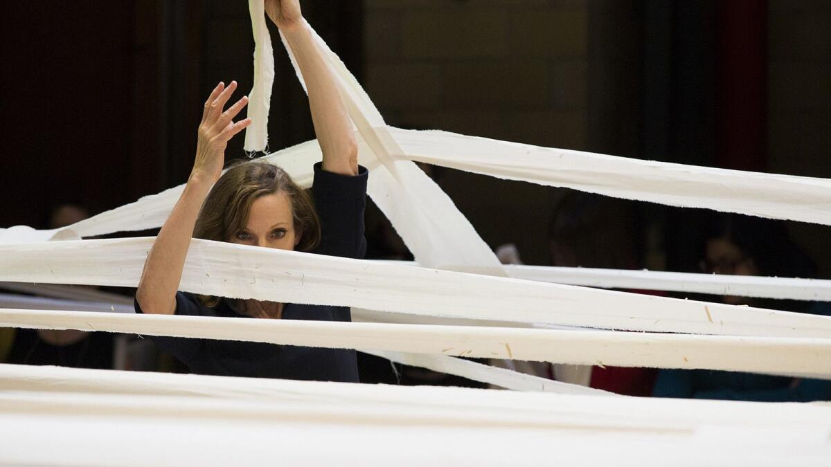 Anne Bogart and SITI Company bring the immersive work "the theater is a blank page" to UCLA's Royce Hall.