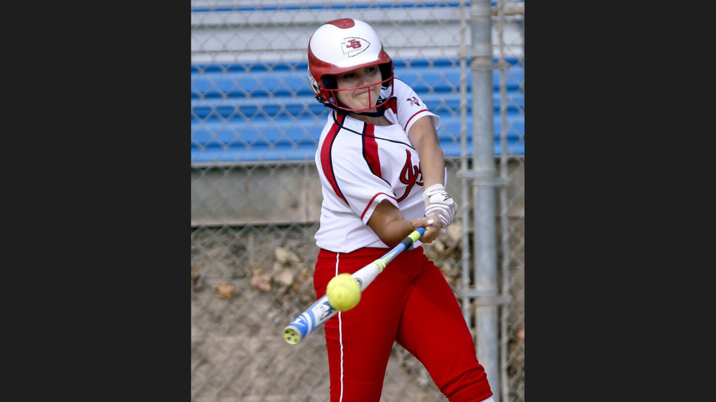 Photo Gallery: Burroughs High School softball takes home game over rival Arcadia High School