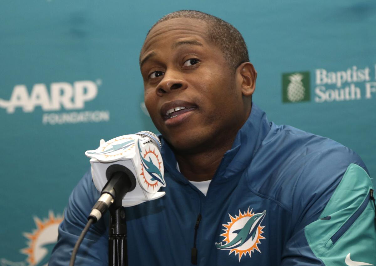 Vance Joseph at a news conference on Jan. 8, 2016.