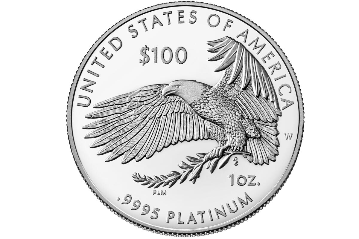 Closeup of U.S. coin
