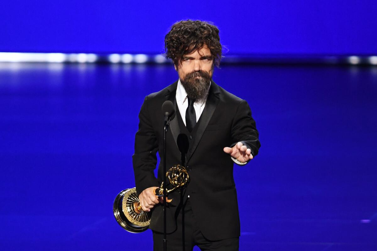 Peter Dinklage of 'Game of Thrones' sets Emmy record with fourth win - Los  Angeles Times