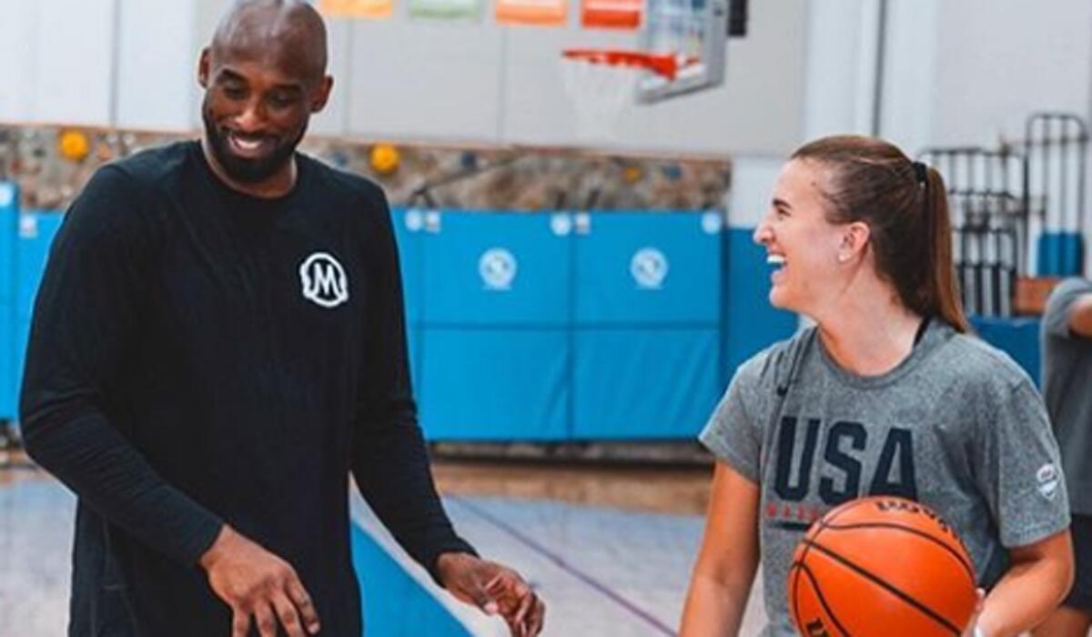 Kobe Bryant and Sabrina Ionescu.