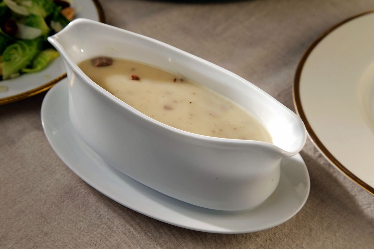 Because gravy is a liquid, there are limits on how much you can carry on board.