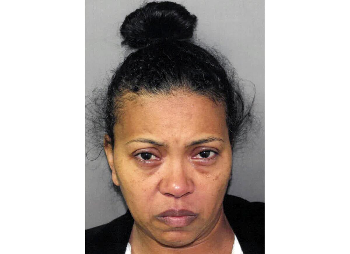 This undated image provided by the Ocean County, New Jersey Prosecutor’s Office shows Antonia Ashford, who was charged with murder and weapons possession after police found her husband dead in their Jackson Township home on Monday, Aug. 2, 2021 prosecutors said. Ashford is the associate warden at the Metropolitan Detention Center in Brooklyn. (Ocean County, New Jersey Prosecutor’s Office via AP)
