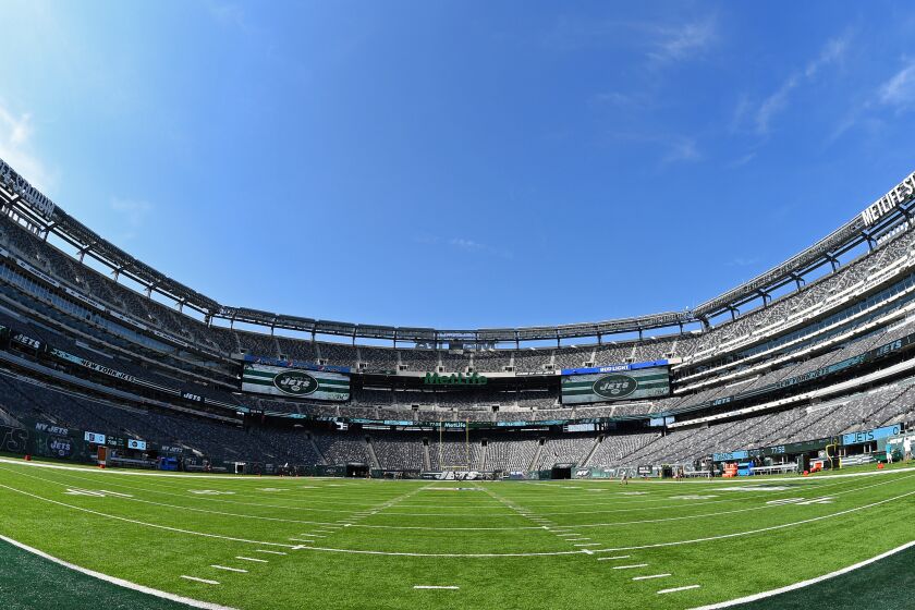 EAST RUTHERFORD, NJ - AUGUST 27: General view of MetLife Stadium prior to the start of the preseason game between the New York Giants and the New York Jets on August 27, 2016 in East Rutherford, New Jersey. (Photo by Rich Barnes/Getty Images)