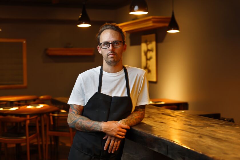 OCEANSIDE, CA - AUGUST 16: William Eick, executive chef and owner of Matsu on August 16, 2022 in Oceanside, CA. (K.C. Alfred / The San Diego Union-Tribune)