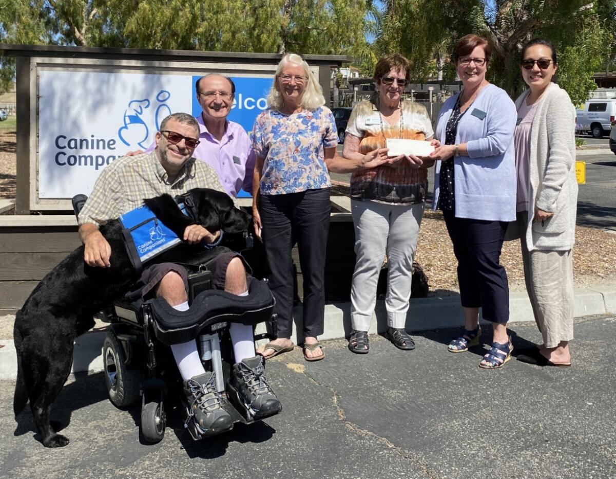 BONSALL: Woman's club donates $11,000 to Canine Companions, other nonprofits