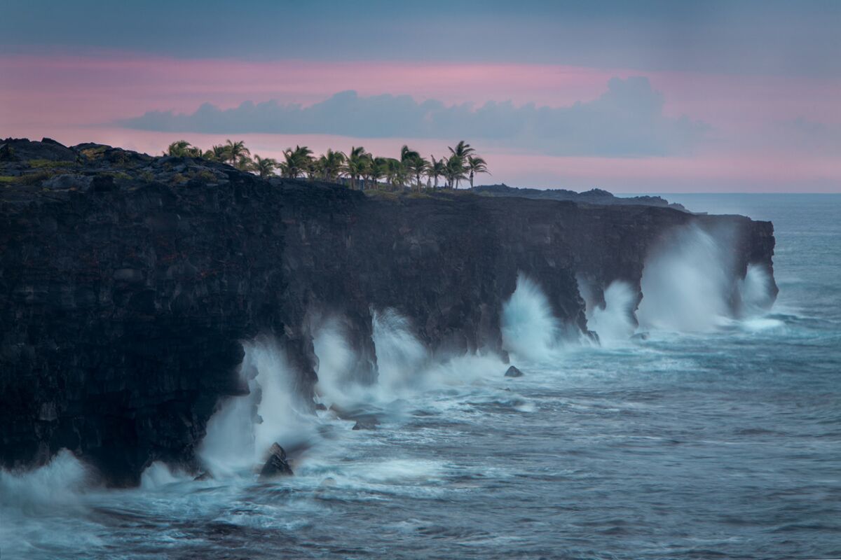 Coastline at Hawaii Volcanoes National Park.