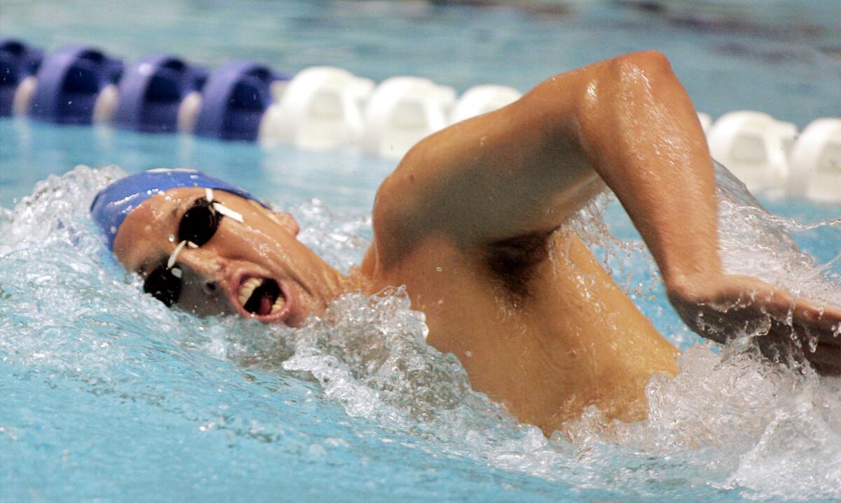 Klete Keller swimming in 2005.