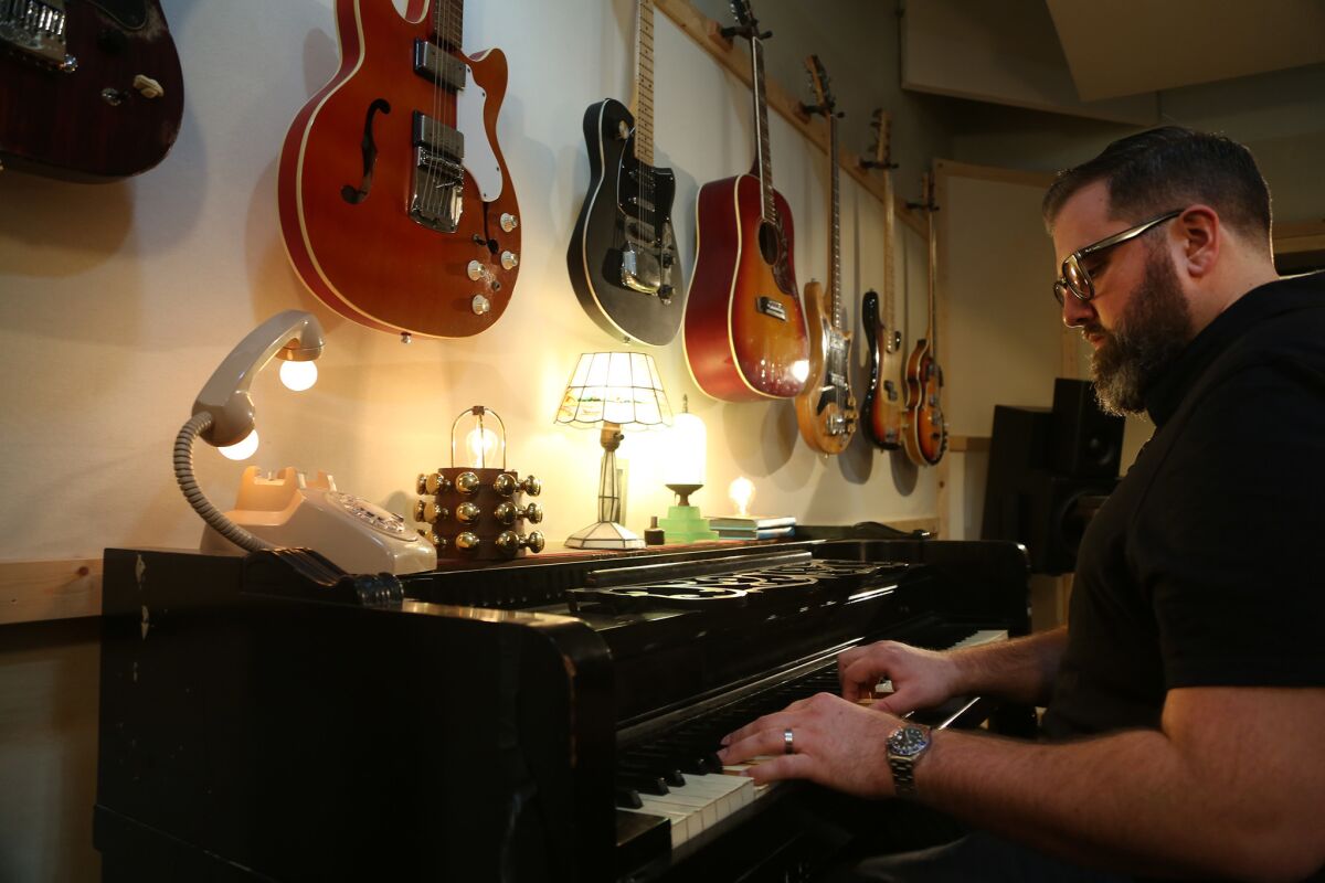 Record producer Busbee at his studio in Glassell Park.